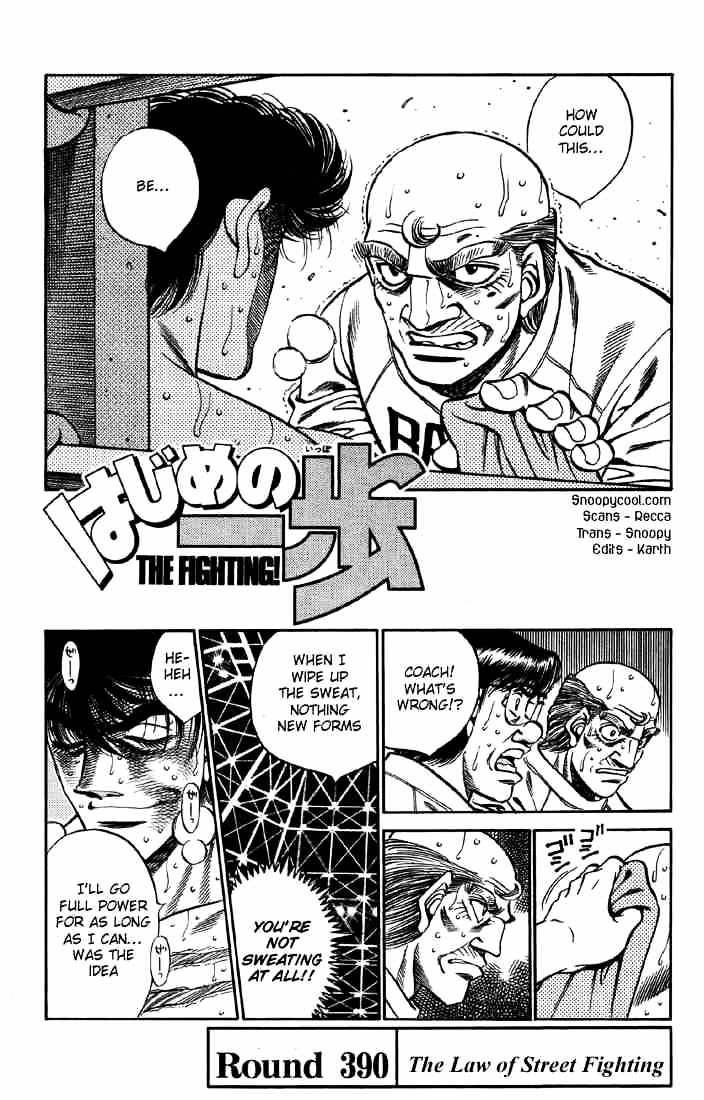 Hajime no Ippo: Fighting Spirit, Chapter 390 image 01